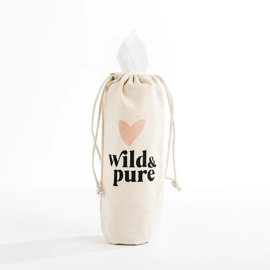 Wild & Pure Dry Wipes Bag and Roll Set