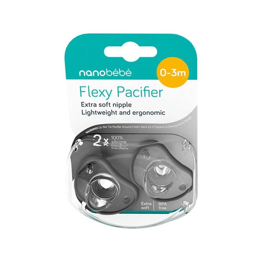 Nanobebe Flexy Pacifier 0-3m - 2pk